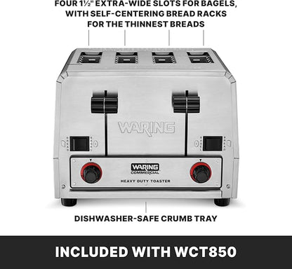 Waring Commercial WCT805 4-Slice Heavy Duty Commercial Pop-Up Bread/Bagel - Image 5