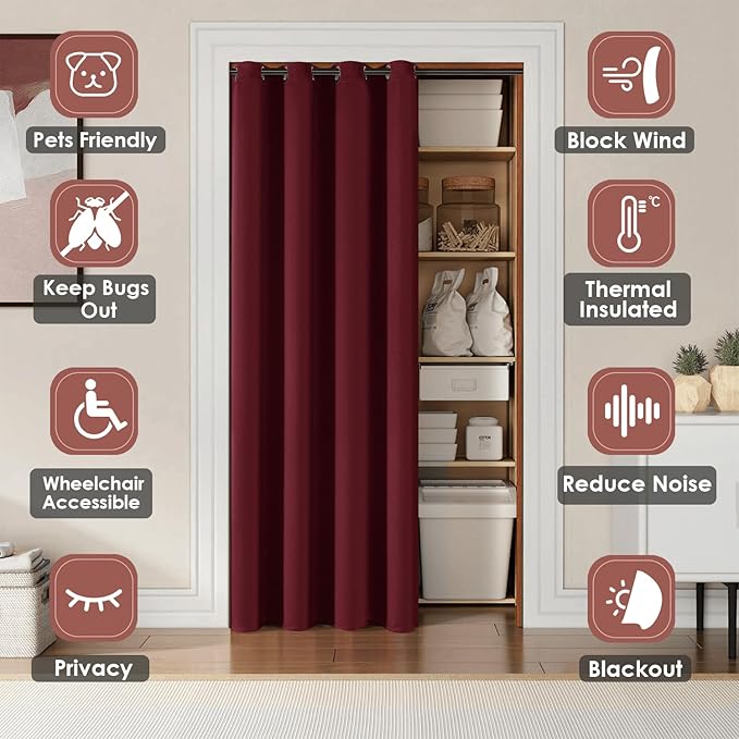 ChrisDowa Blackout Door Curtains - Image 3