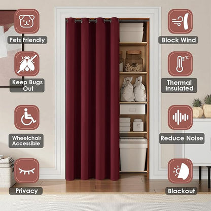 ChrisDowa Blackout Door Curtains - Image 3