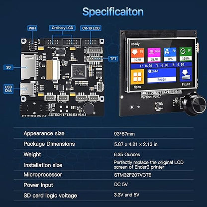 BIGTREETECH SKR Mini E3 V3.0 Control Board +TFT35 E3 V3.0.1 Touch Screen - Image 6