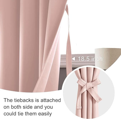 JIUZHEN Short Blackout Curtains - Image 4