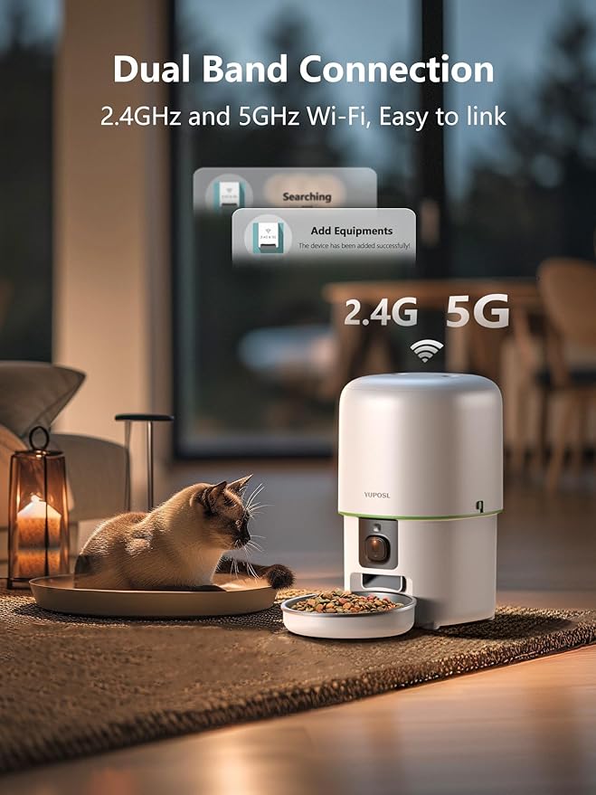 Automatic Cat Feeder with Camera - 5G WiFi Auto Cat Food Dispenser - Image 6
