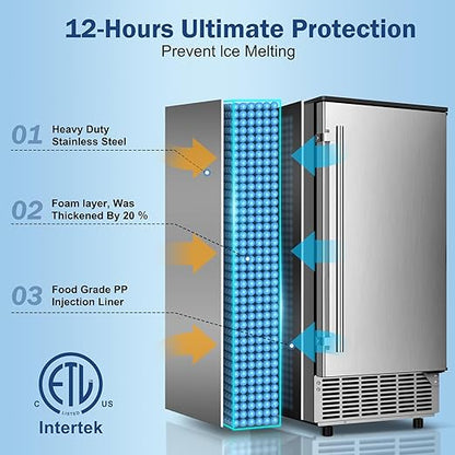 Built in Ice Machine, 95Lbs/Day - Image 3