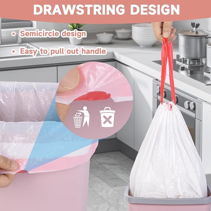 4 Gallon Small-Trash-Bag Kitchen-Garbage-Bags Drawstring - Image 6