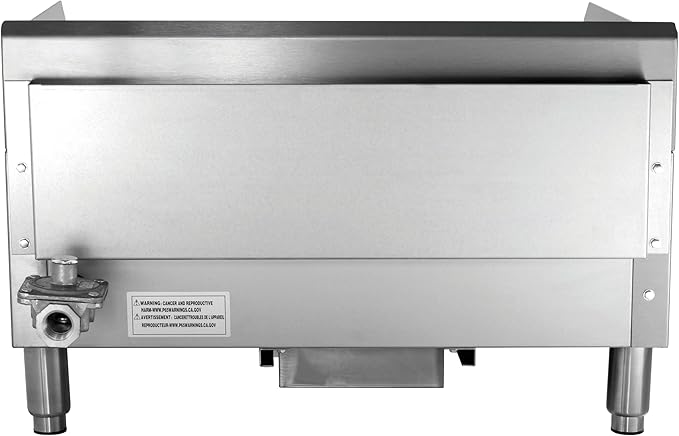 Kratos 24" Wide Commercial Restaurant Gas Countertop Griddle, Thermostatic - Image 3