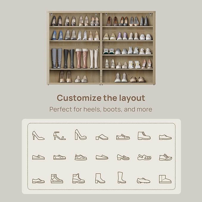 SICOTAS Rattan Shoe Storage Cabinet - Image 7