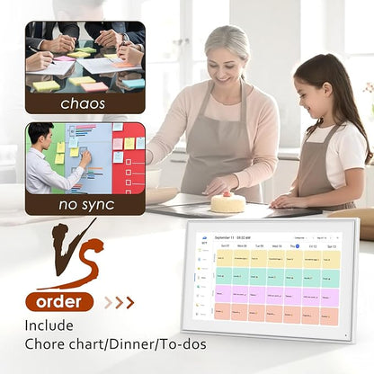 Digital Calendar 15.6 Inch, Electronic Calendar Chore Family Schedules - Image 3