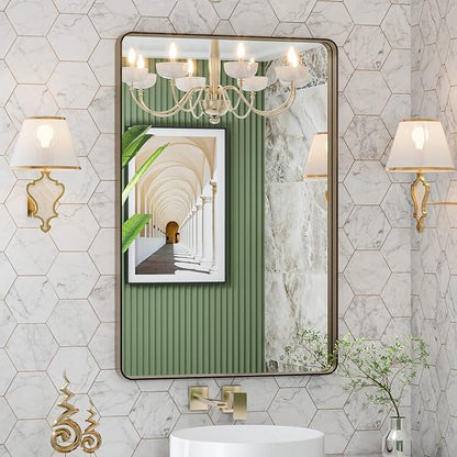 LOAAO 24”X32” Bronze Bathroom Mirrors by LOAAO