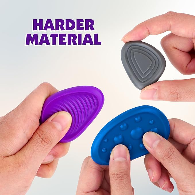 Fidget Toys Adults Sensory Stone: 6 Pack Textured Worry Stone - Image 3