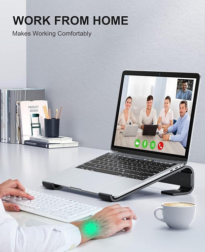 Soqool Laptop Stand for Desk, Ergonomic Detachable Laptop Riser, Aluminum - Image 9