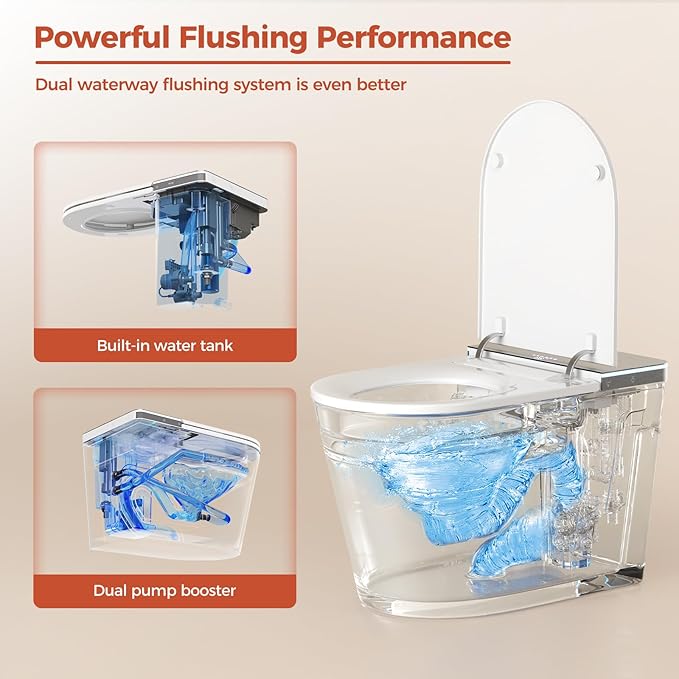 BAYTINA Smart Toilet, One Piece Toilet - Image 5