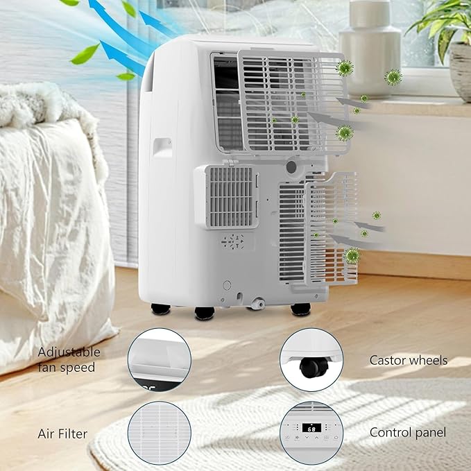 Portable Air Conditioners 10000 BTU, Remote Control AC - Image 3