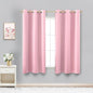 KOUFALL Pink Short Blackout Curtains by KOUFALL