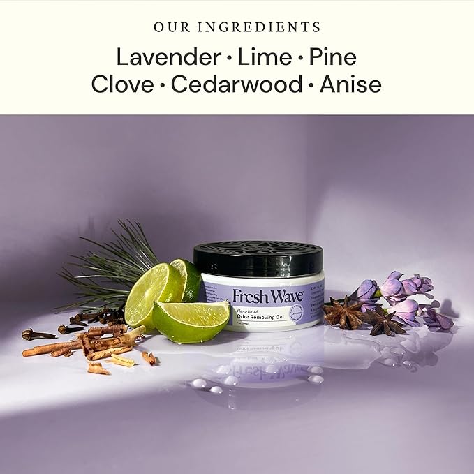 Fresh Wave Lavender Odor Removing Gel, 15 oz. & 7 oz.| Safer Odor Absorbers - Image 2