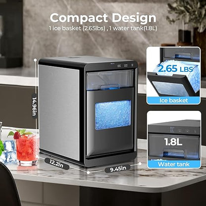 Antarctic Star Nugget Ice Maker Countertop - 44LB/Day - Image 7