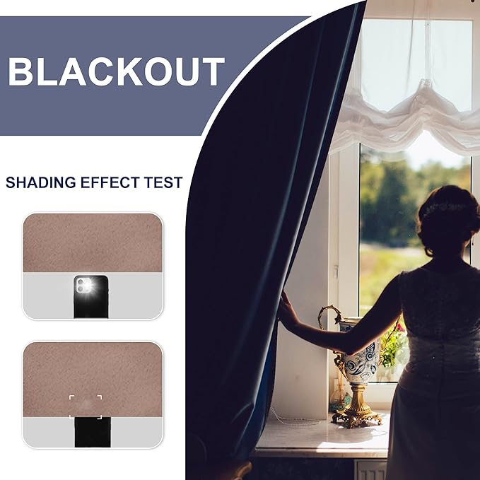 JIUZHEN Blackout Curtains for Bedroom - Image 2