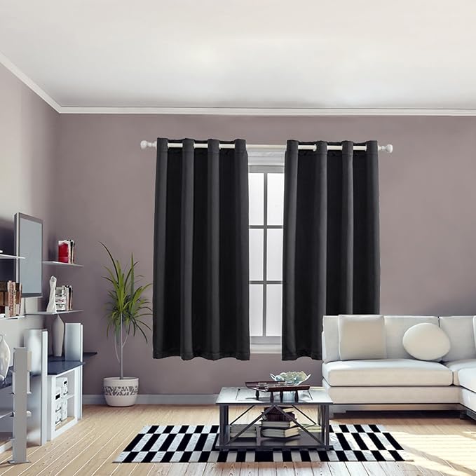Anytime 100% Blackout Curtain 2 Panels Set, Thermal Insulated Window Drapes - Image 5