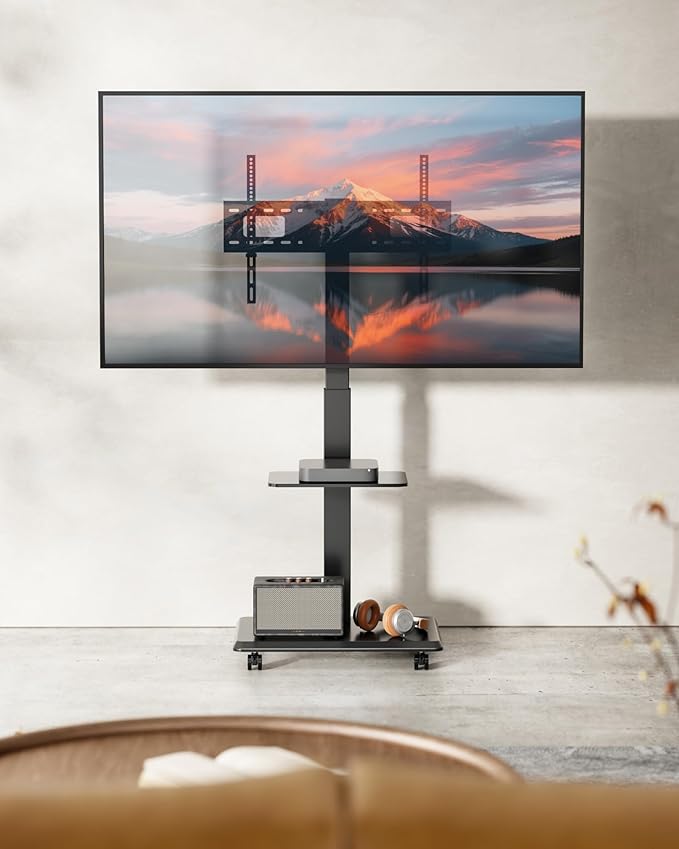 ECOTINY Steel Base Rolling TV Stand - Image 9