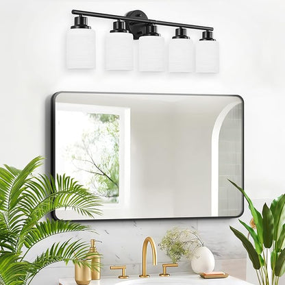 Guliaofo 5-Light Bathroom Light Fixtures, E26 Base Vanity Lights - Image 8