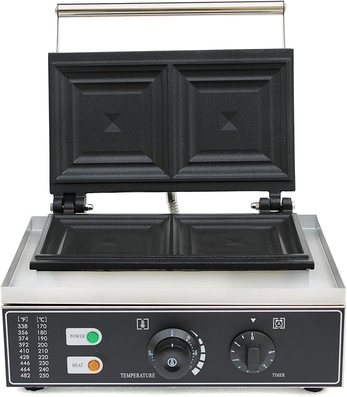 CNCEST Commercial Sandwich Maker, Electric Sandwich Machine Toaster and - Image 4