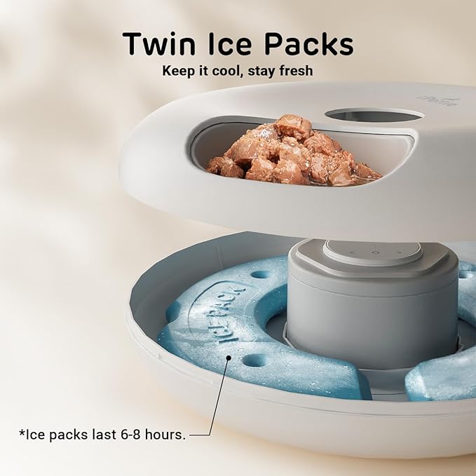 iPettie Donut Frost WiFi 6 Meal Automatic Cat Dispenser - Image 4