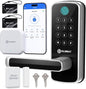 Smart Lock with WiFi Gateway, Keyless Entry Lock with Handle by OLUMAT