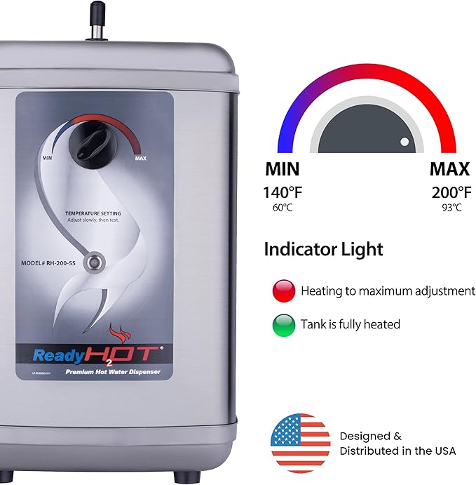Ready Hot 41-RH-200-F570-CH Instant Hot Water Dispenser System, 2.5 Quarts - Image 3