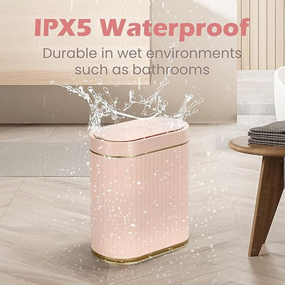 Bathroom Sensor Trash Can with Lid Automatic 2 Gallon Motion Sensor Garbage Bin - Image 6