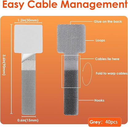 Cable Management Under Desk Cord Organizer, Cable Organizers - Image 5