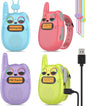 Qniglo Walkie Talkies for Kids Rechargeable 4 Pack, Kids Toys for 3-14 Year Old by QNIGLO