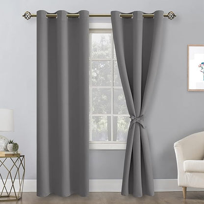 Hiasan Blackout Curtains for Bedroom, 42 x 84 Inches Long - Image 2
