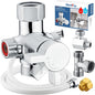 SonTiy Hot and Cold Bidet Mixing Valve Kit, Upgrade Brass 4 Way Warm Bidet by SonTiy