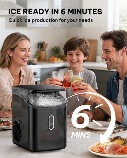 Silonn Nugget Ice Maker Countertop, Pebble Ice Makers - Image 2