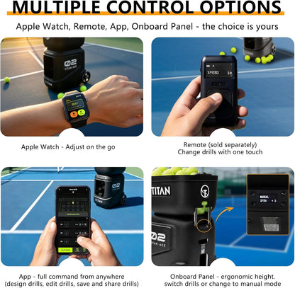 titan ace tennis ball machine for coaches &, package contents