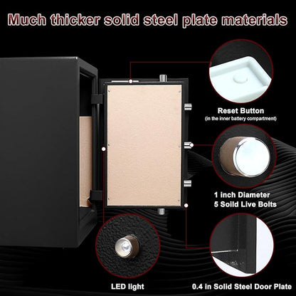 TIGERKING Safe Box, Home Safe, Large Security Box - Image 4