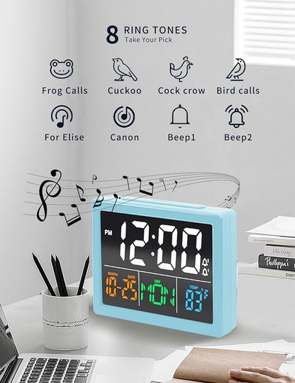 Digital Alarm Clock, with 5.5" Large LED Time Display, Adjustable Alarm Volume - Image 7