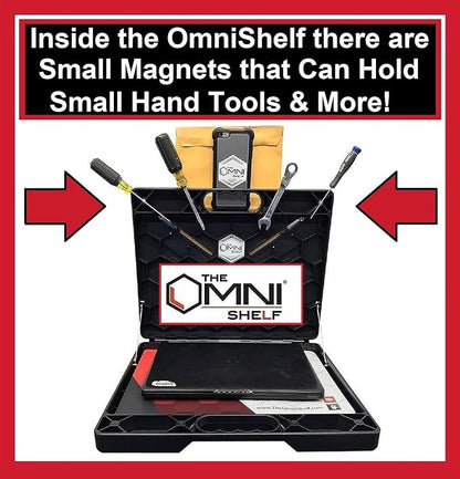 The OmniShelf Portable Workstation, Magnetic Toolbox, Laptop Stand w/ 50 lb - Image 5