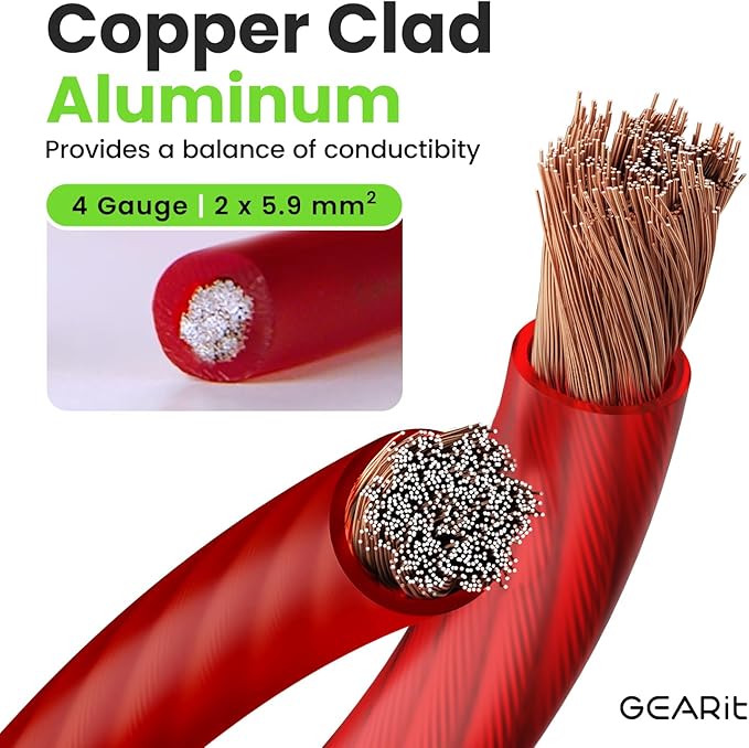 GEARit 4 Gauge Wire Copper Clad Aluminum CCA - Image 2