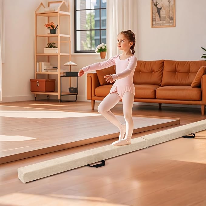 Giantex 7FT/8FT/9FT Balance Beam, Folding Gymnastics Beam w/Carry Handles - Image 6