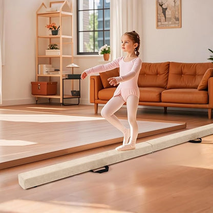 Giantex 7FT/8FT/9FT Balance Beam, Folding Gymnastics Beam w/Carry Handles - Image 6
