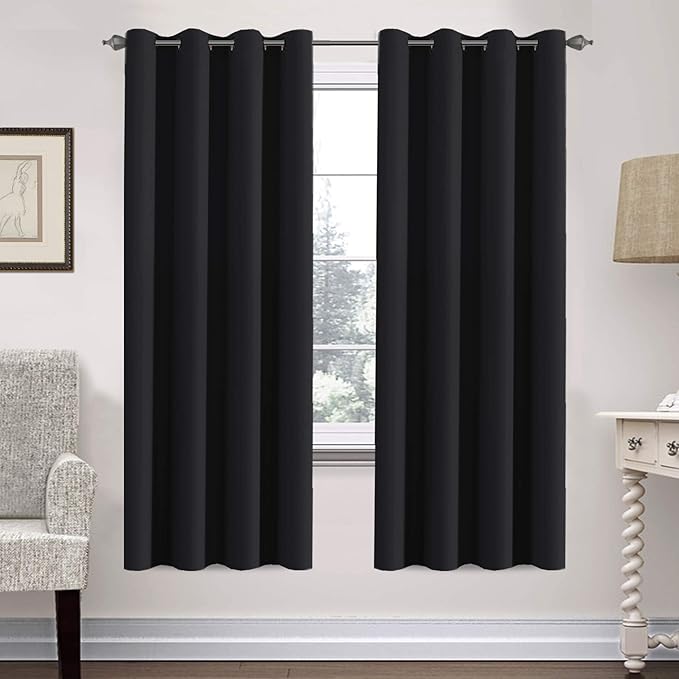 H.VERSAILTEX Thermal Insulated Blackout Curtains Window Panel Drapes by HVERSAILTEX