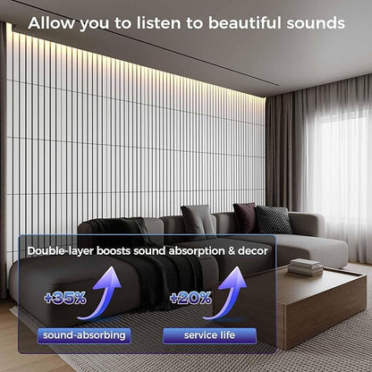 BSHEAD 8 Pack 2-Layer Large Soundproof Wall Panels, 15.7 x 15.7 x 0.43 in Sound - Image 3