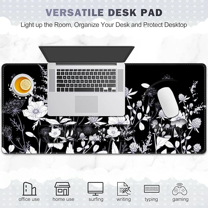 Gaming Mouse Pad, Large Desk Mat, Cute Desk Pad Protector, 4in1 XXL Mousepad + - Image 7