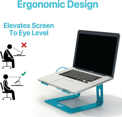 BLACK+DECKER Laptop Stand for Computer Desk, Ergonomic Laptop Stand for Desk - Image 3