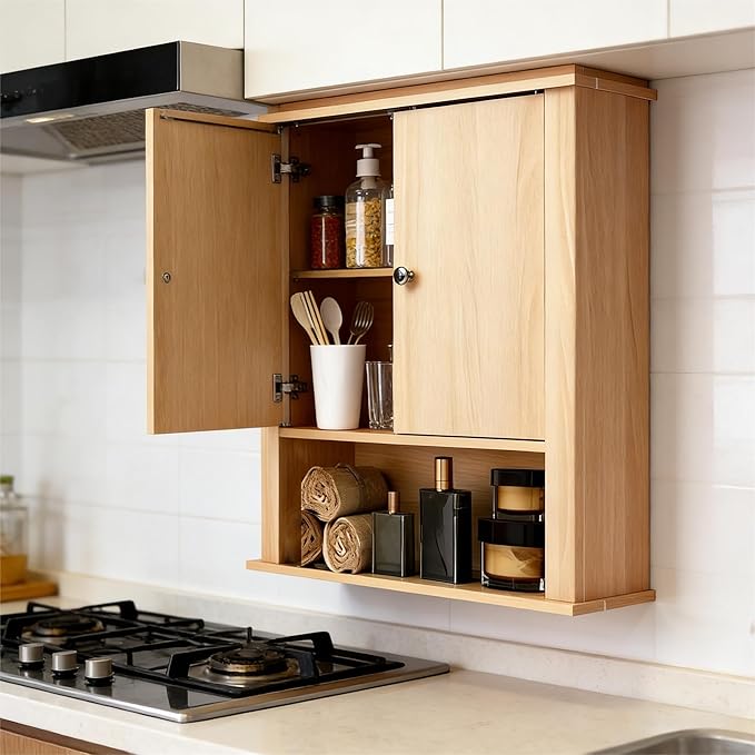 Bathroom Cabinet Wall Mount, Over The Toilet Storage Cabinet, Medicine Cabinet - Image 9