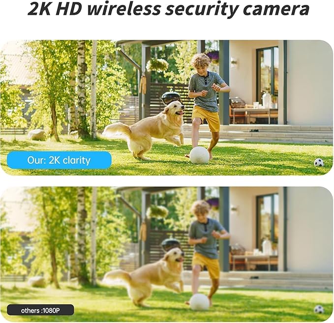 Security Cameras Wireless Outdoor, 2K Battery Powered WiFi Camera - Image 5