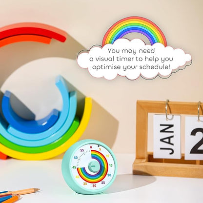 Visual Timer for Kids, 60-Minute Countdown Timer for Classroom Office Kitchen - Image 2