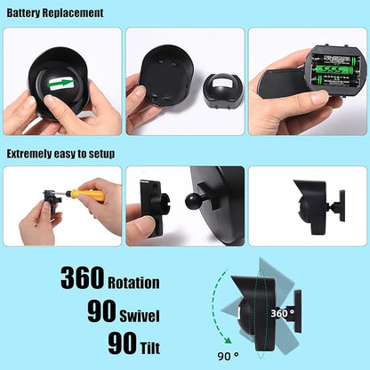 Shaogax 328ft Range Wireless Driveway Alarm Outside Weather Resistant Motion - Image 5