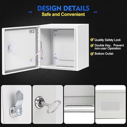 Outdoor Electrical Box, Steel Junction Box 16X16X8'', NEMA 4X Electrical - Image 4