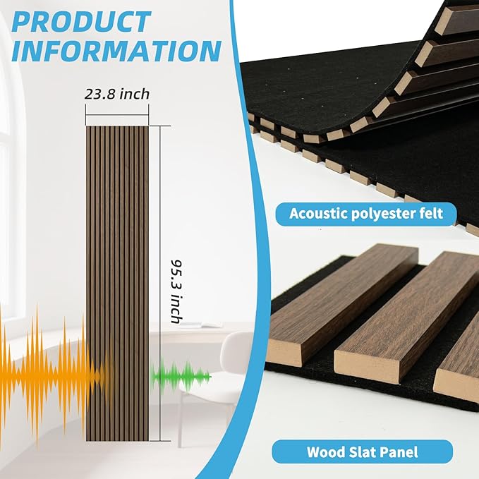 Art3d 1-Pack Acoustic Wood Slat Wall Panel - Image 7